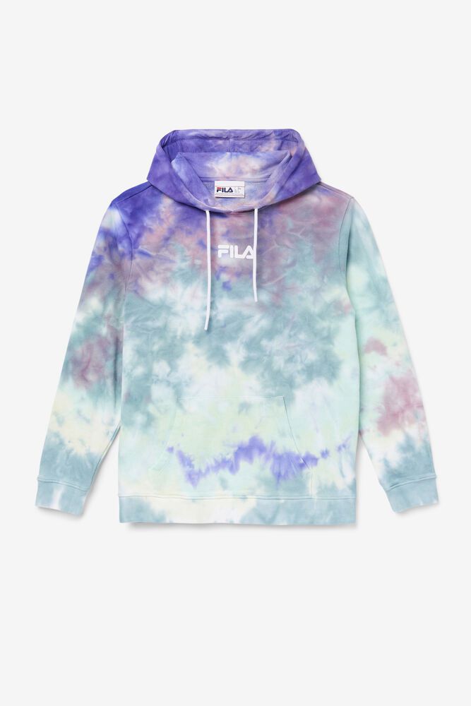 Fila Hoodie Damske Aerolynn Tie Dye Modre - TVRKY6328